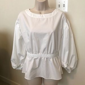 NWOT BANANA REPUBLIC Blouse with Puff Sleeve XS